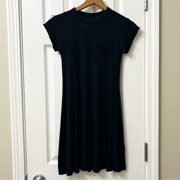Urban Outfitters BDG Navy Blue Camper Pocket Ribbed Dress Women’s Size XS - Picture 2 of 8
